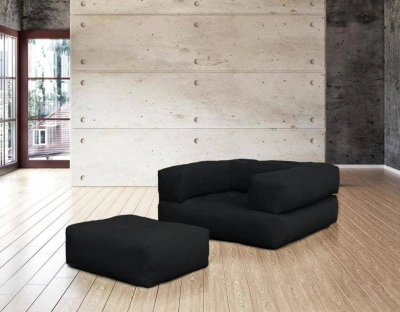 Кресло-матрас Кубис Бостон черный