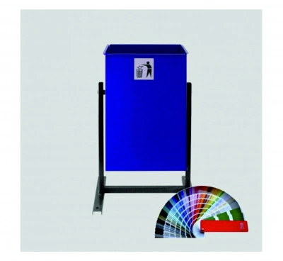 Урна металлическая уличная 25 л квадратная