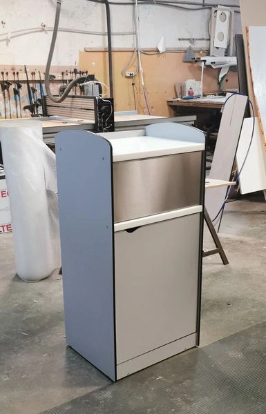 Урна NEXT, 500х600х1250 мм, с тележкой 100 л