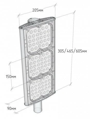 Светильник венчающий светодиодный «Элегант» 120 Вт
