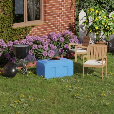 Ёмкость К 300 л. голубая с отводом, крышка 350мм 