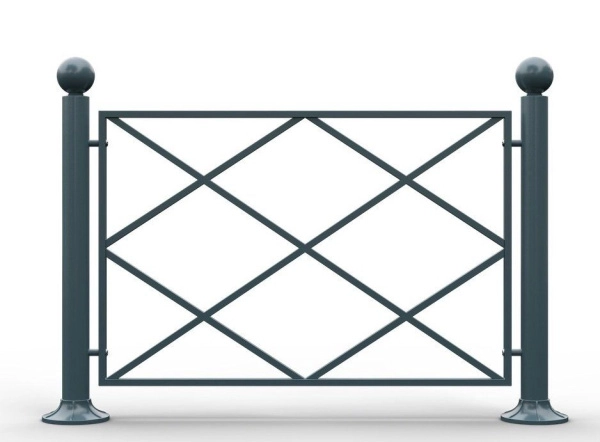 Ограждение стальное 1.1 Секция