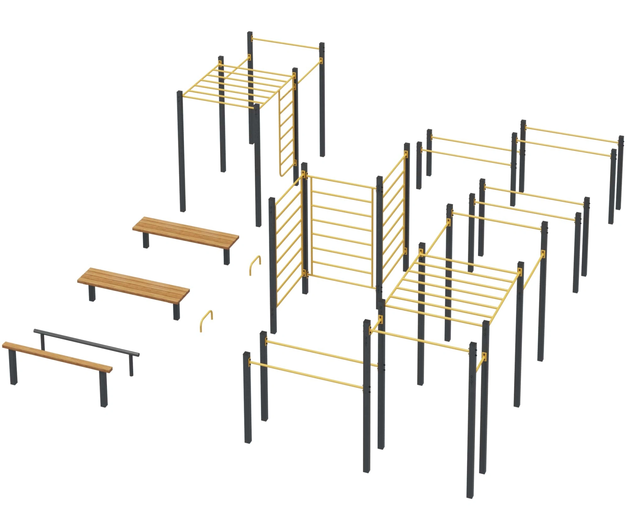 Уличная площадка для воркаута «Мультиспорт»