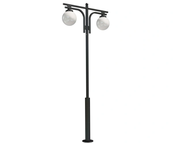 Стальной фонарный столб Т-03-2 со светильниками 3,76 м