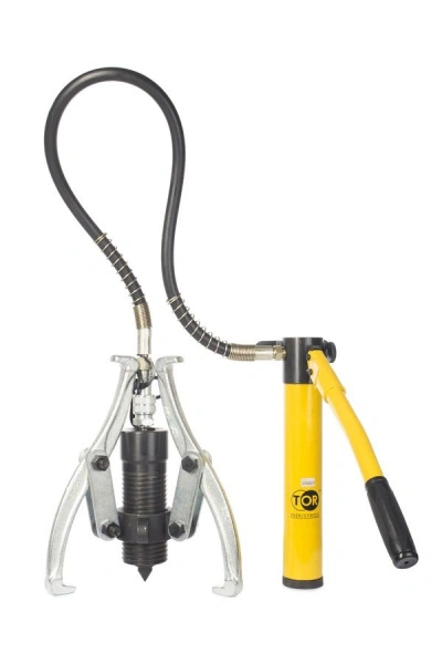 Съемник гидравлический TOR DYF-10T со встроенным насосом (двусторонние захваты)