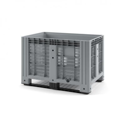 Пластиковый контейнер IBOX 1200х800 перфорированный на полозьях