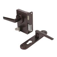 Птимаш ЗН3-1 медь (левый) Замок накладной с ручками (10)