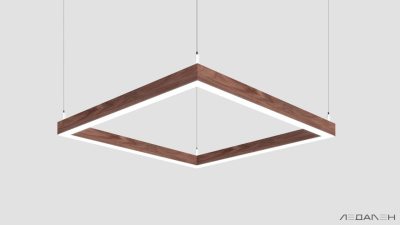 WOOD KVADRATO 3000K 58W Американский орех, корпус 