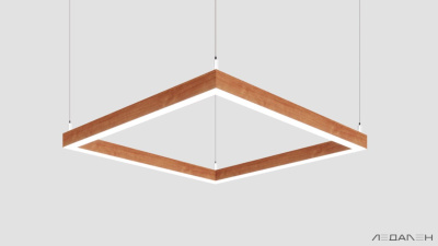 WOOD KVADRATO 4000K 58W Груша, корпус 