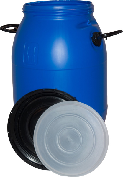 Бидон пластиковый 50 литр, арт.: БПЗ 50, белый, код: 10780